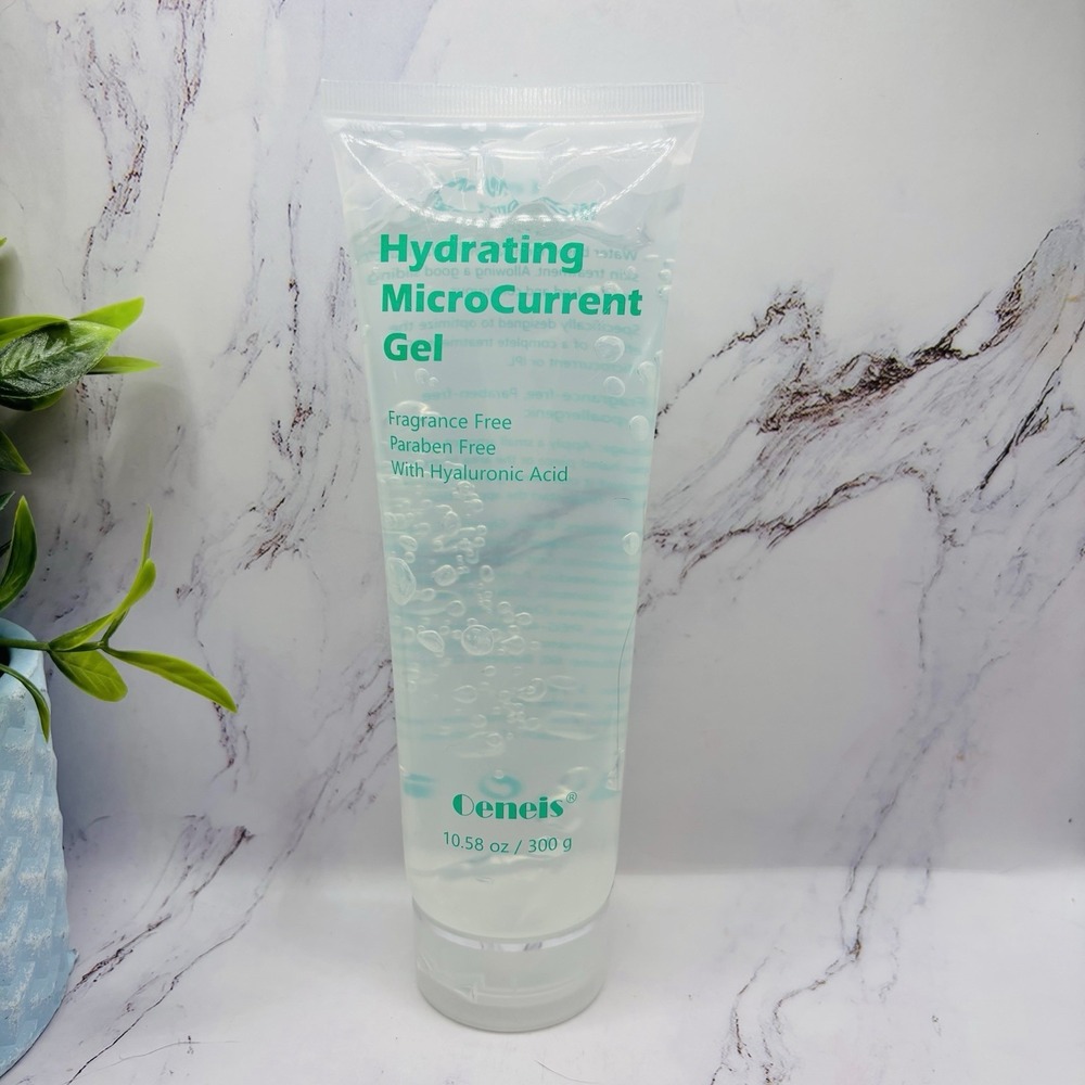 Oeneis Hydrating Microcurrent Gel‎ Hyaluronic Acid Fragrance-Free Clear New